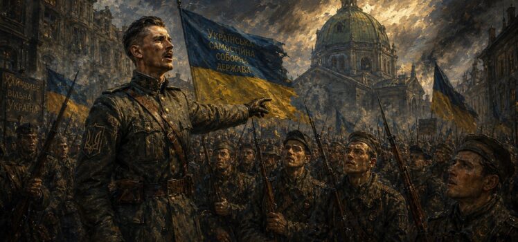 Володимир Ліпкан, Євген Коновалець, епос Духова Суверенність Стратіарха, ілюстрація до Розділу четвертого Глава 2 Частина 1.