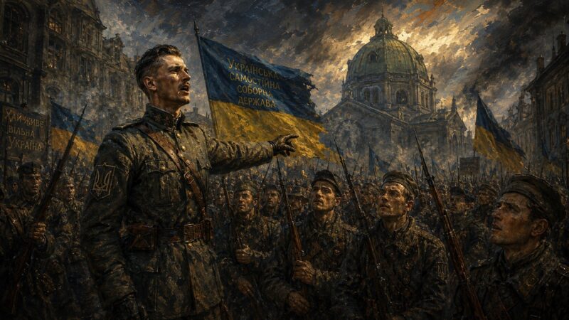 Володимир Ліпкан, Євген Коновалець, епос Духова Суверенність Стратіарха, ілюстрація до Розділу четвертого Глава 2 Частина 1.
