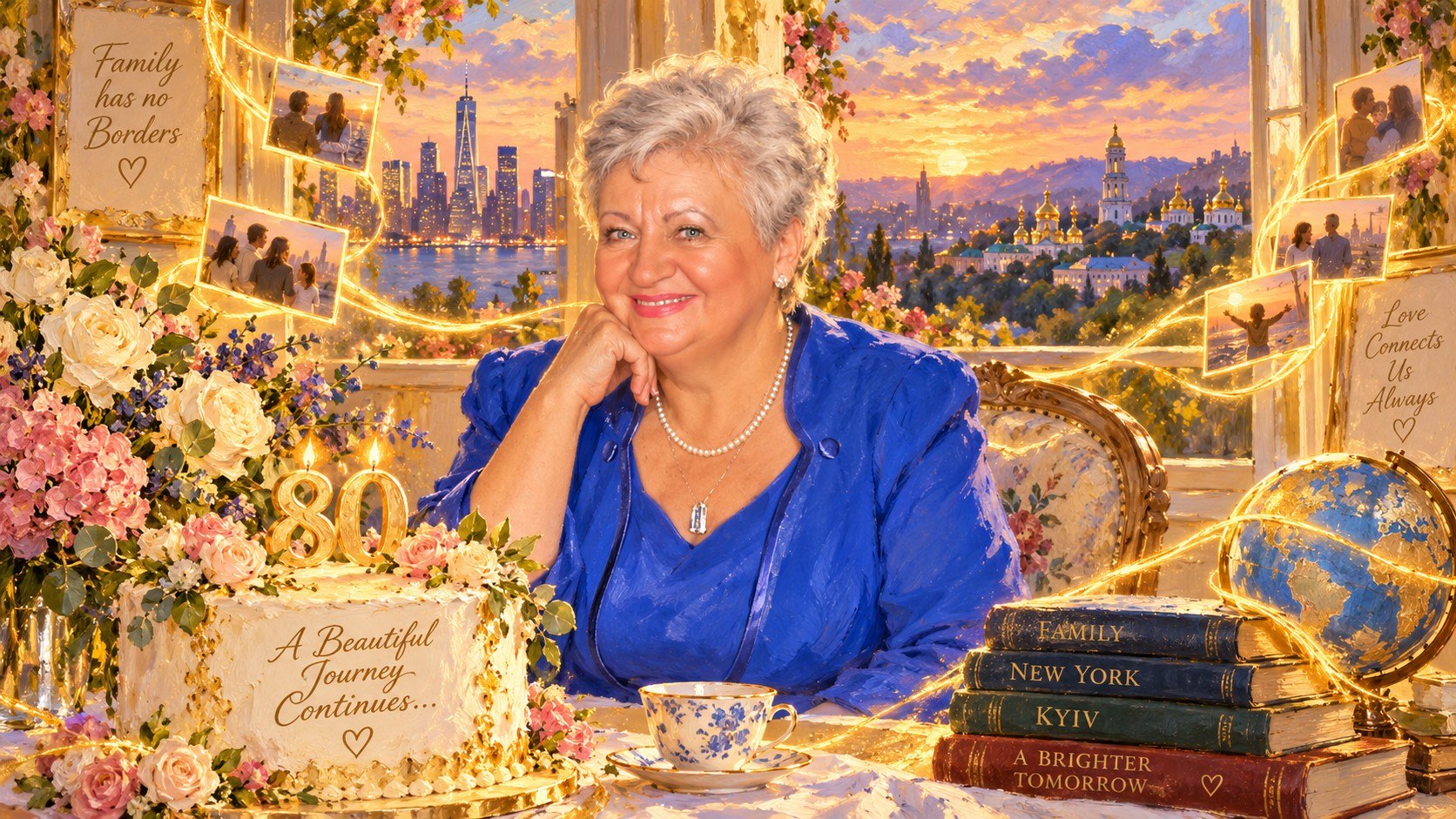 Володимир Ліпкан, Поздравление любимой Мамочке с 80-летним Юбилеем, Золотая осень сыновней любви, поезія Володимира Ліпкана.