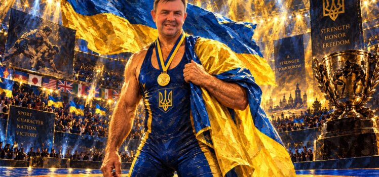 Володимир Ліпкан, привітання з днем народження друга, майстер спорту з боротьби, борцовський килим, український прапор, олімпійська відвага, опора Чина.